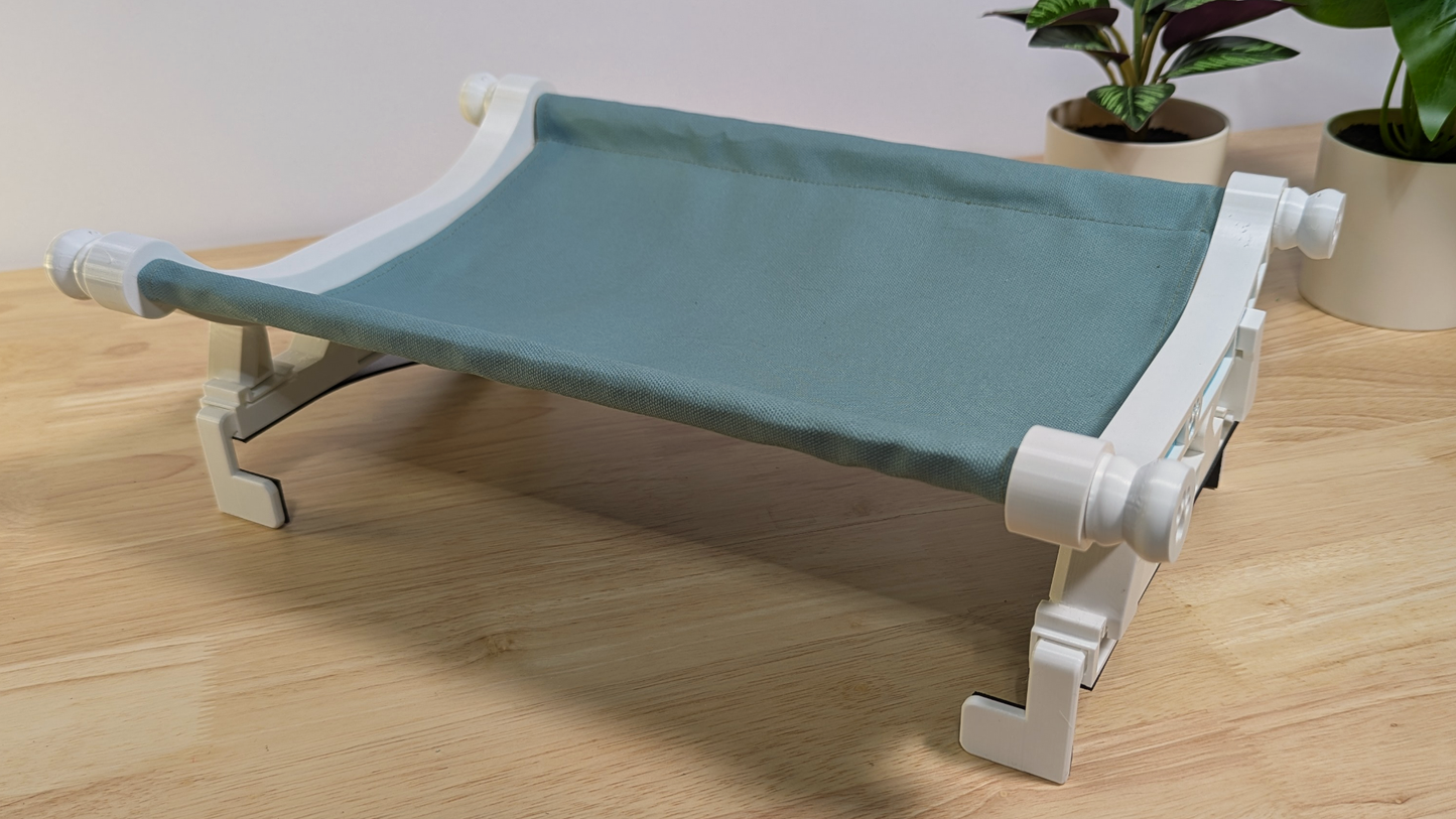 Computer Cat Hammock | Pet Bed for PC or Mac Owners, Unique Desktop Cat Bed