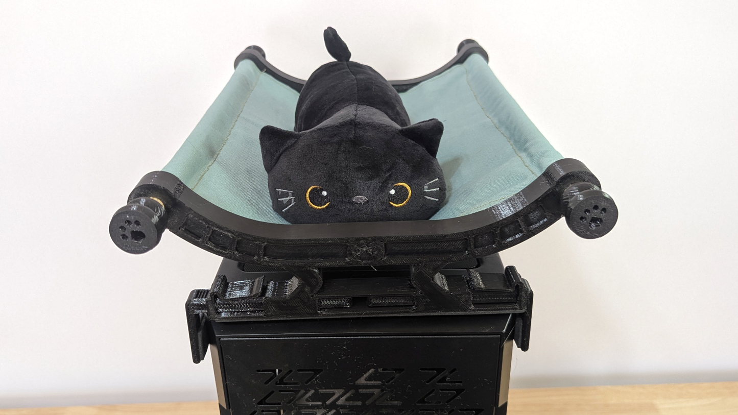 Computer Cat Hammock | Pet Bed for PC or Mac Owners, Unique Desktop Cat Bed